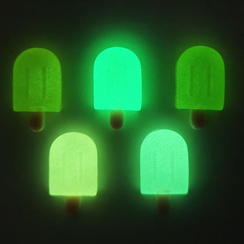 Mini Luminous Ice Cream Resin Accessories for DIY Phone Cases & Fridge Magnets