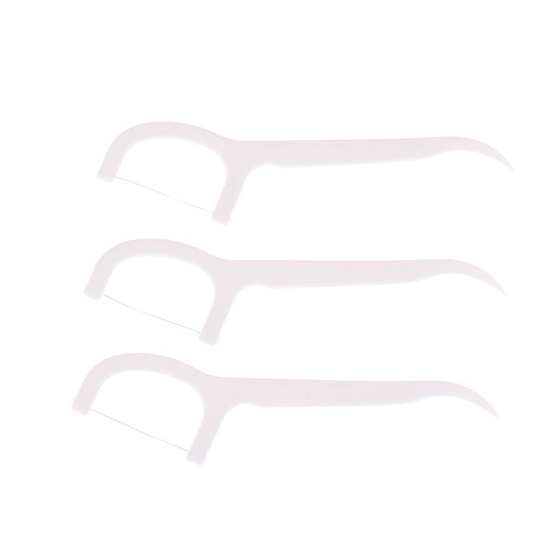 1000Pcs Dental Toothpicks Disposable Dental Floss With Handle Teeth Cleaning Tools Portable Oral Hygiene Care Supplies