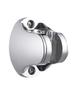 Silver Electroplated Shower Holder, Double Size Hand Wheel and Ingot Shape Shower Holder, Suitable for Sanitary Home Bathroom