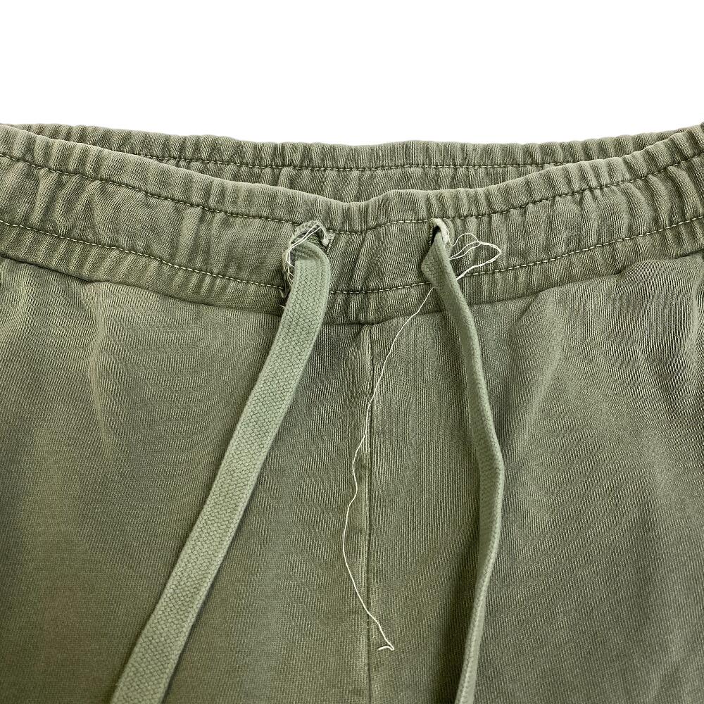 Coach CF818 Waist Rubber Cotton Drawstring Pants Pants Green Cotton Mens Used