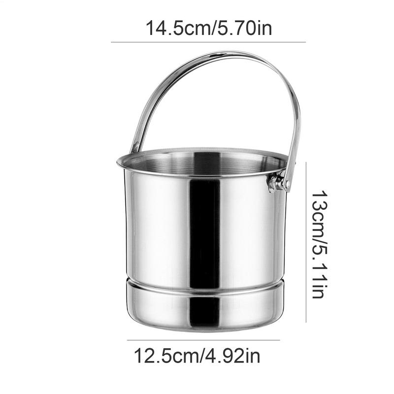 Ice Bucket for Bar Stainless Steel Ice Bucket with Strainer Wine Beer Cooler Bucket Bar Wine Tooling Home Bar Accessories