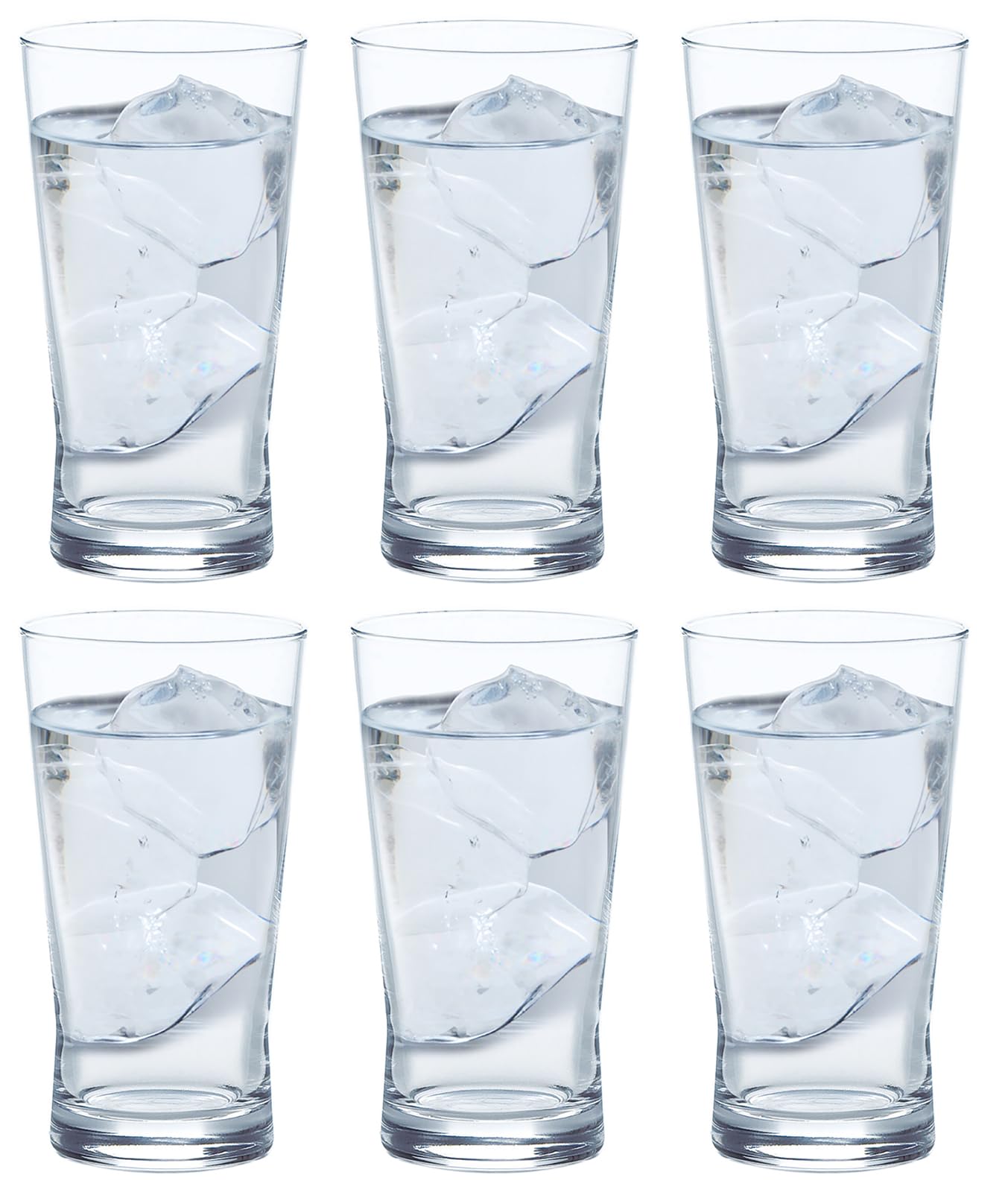 

Стакан Toyo Sasaki Glass Fjord 15 унций, 460 мл, набор из 6 шт. Сделано в Японии, можно мыть в посудомоечной машине, ударопрочный, отмечен наградой за хороший дизайн. Стеклянная чашка.