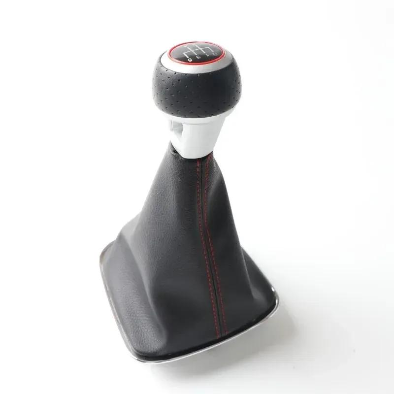 5 6 Speed Gear Shift Knob Gaitor For Volkswagen VW Polo 6r 6c Hatchback Sedan 2011 2012 2013 2014 2015 2016 2017 2018