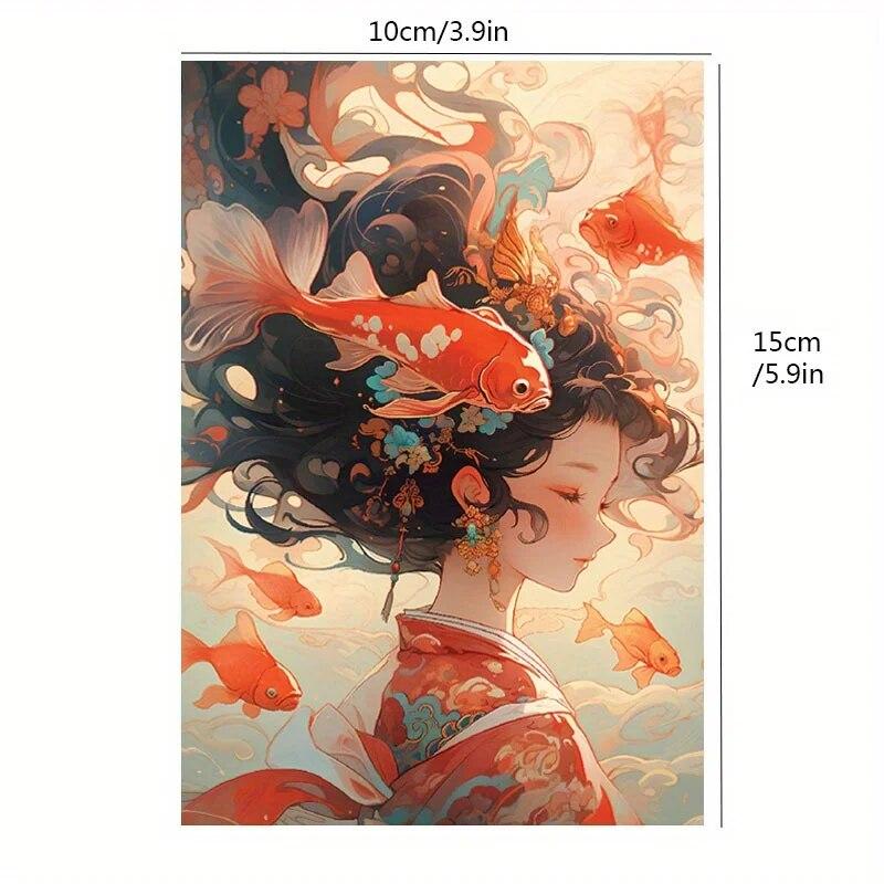 Carp Girl  150 Mini Test Tube Puzzle Travel Puzzle for Children Kids Adult Puzzle  YC-M