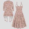 Women Plus Size Two Piece Coordinate Long Sleeve Outerwear Cami Maxi Dress