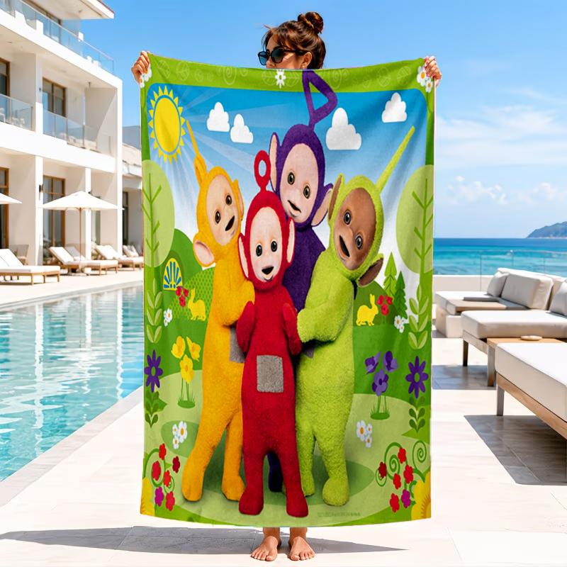 Teletu-bbies Celebrate Pride Beach Towel, Microfiber Beach Towel, Perfect For Pool, Beach, Travel, Home Decor Beach Party Fan Gifts