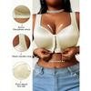 Large Front Breasted Smooth Vest Style Bra for Women, Sports Bra with Gathered and Gathered Accessory Breasts To Prevent Sagging and Wrap Around