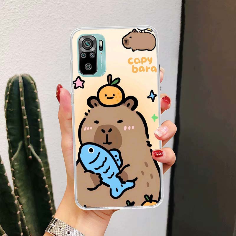Funny Capybara Cartoon Animal For Xiaomi Redmi Note 10 9T 9S 9 8 Pro 8T 7 5 Phone Case Mi 12T 11T 10T 9T 12 11 Lite Housing Fund