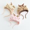 Children's plush hat, outdoor ear protection, windproof and cold proof hat, cartoon deer cute 3D hat