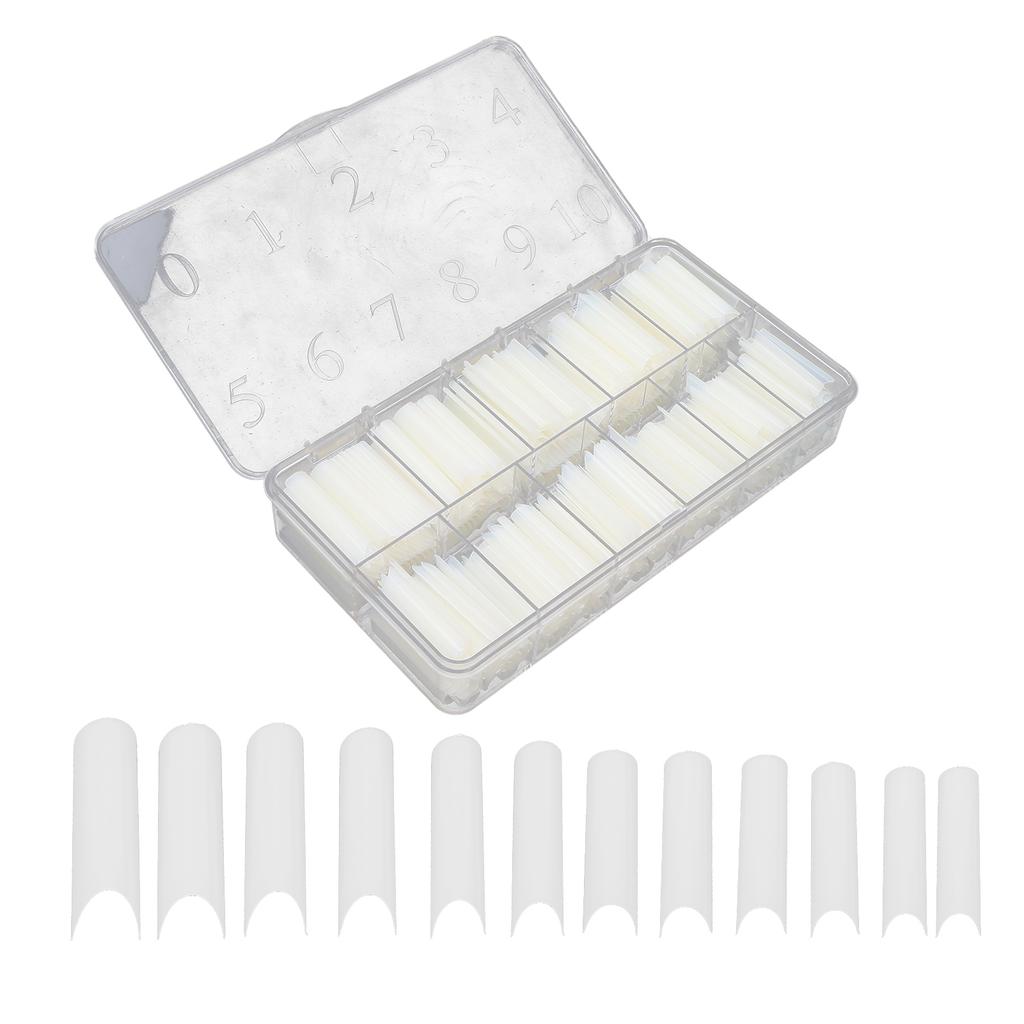 360 buc Tips Unghii False Extra Lungi Forma U Tips Unghii False cu Cutie pentru Salon de Unghii DIY Unghii
