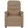 Massage Chair Cappuccino Brown Artificial Leather