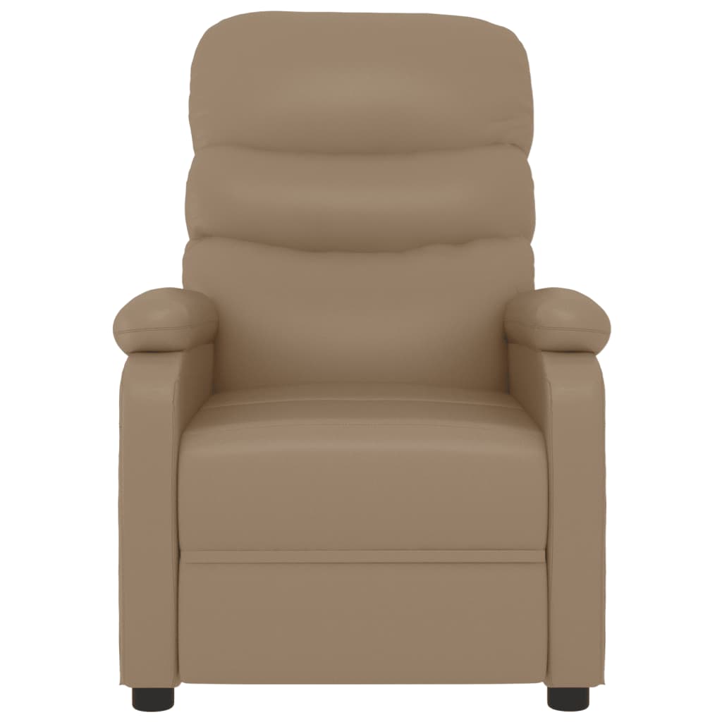 Massage Chair Cappuccino Brown Artificial Leather
