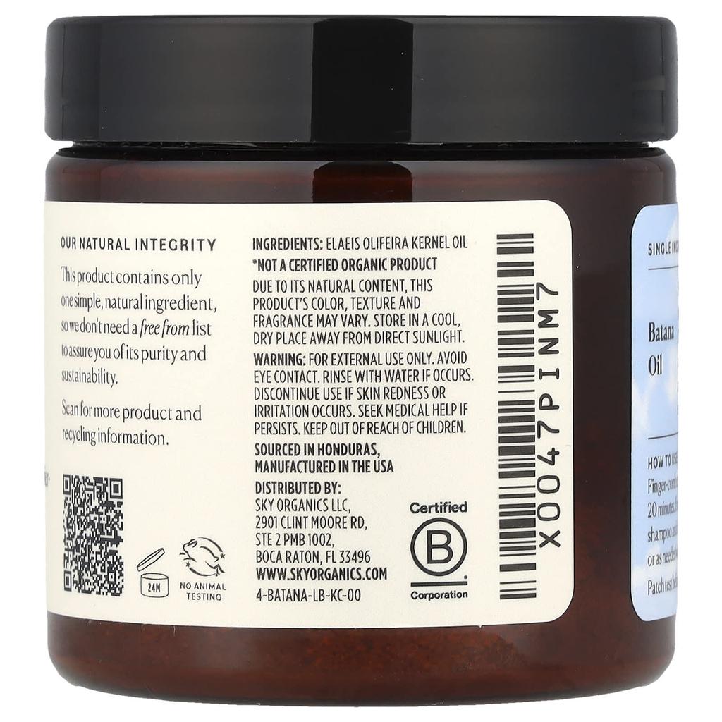 100% Unprocessed and Unrefined Vatadana Oil Hair and Scalp Nourishing, 118 Ml (4 Fl Oz)