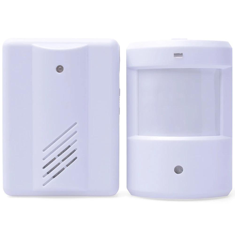 Wireless Driveway Alarm Infrared Transmitter Doorbell Receiver Motion Sensor Weatherproof for Home Security System New
