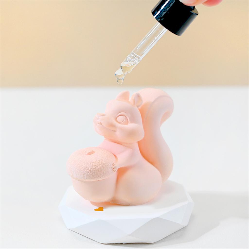Silicone Molds Animal Candle Molds 3D Squirrel Casting Molds Baking Molds Craft Supply Plasters Molds for Candle Making