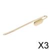 3xSwan Neck Bookmark Smooth Hook Handmade for Crafting Cute Gift Golden
