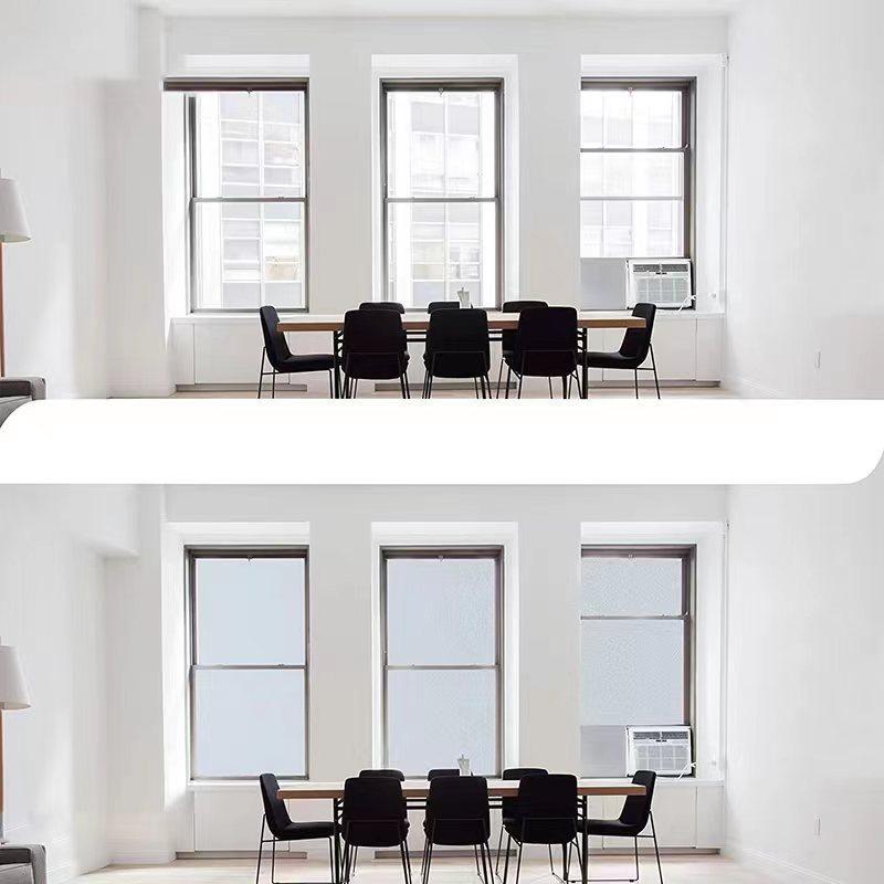 Frosted Glass Window Film with Tools Reusable Window Privacy Film Static Clings UV Protection Sun Blocking Window Tint Kit for Home Bathroom