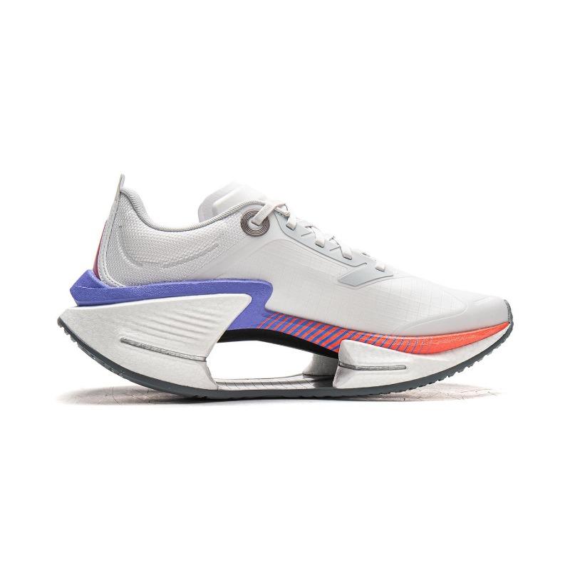 Li-Ning Jueying 3 ESSENTIAL Boom Tech Lehký odraz Nízké pánské běžecké boty Bílá Stříbrná ARRW003-6