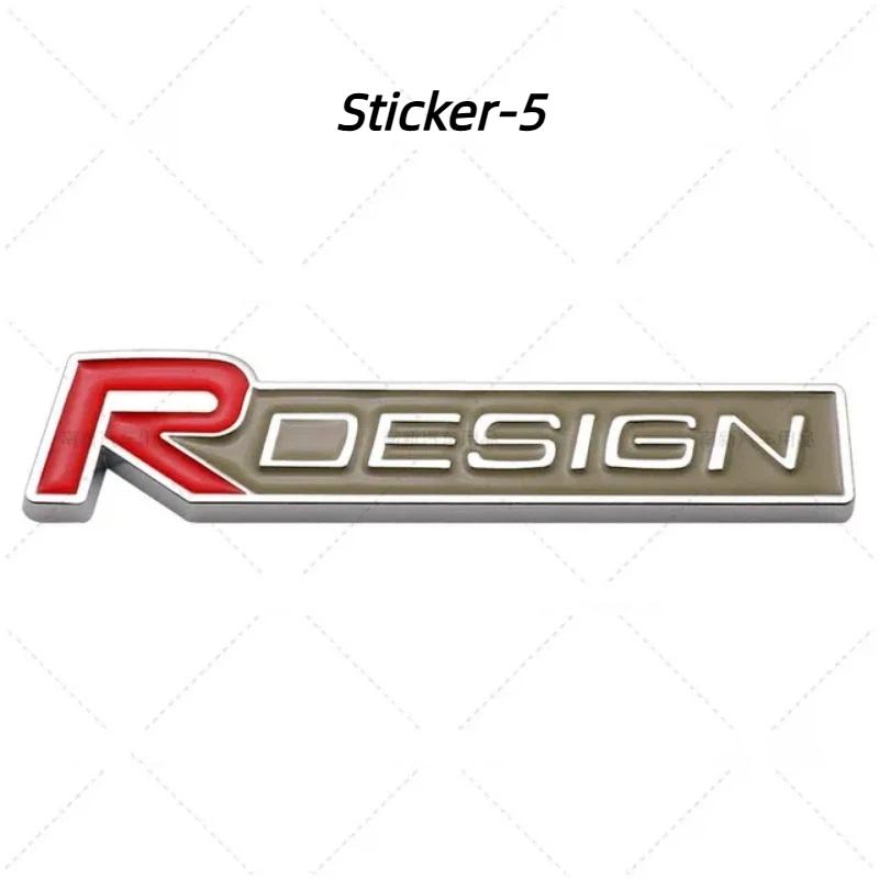 3D Metal Rdesign R Design Front Grill Car Badge Sticker Emblem Decal Decoration For XC40 XC60 XC90 V90 S90 S60 V60 V40 C70