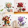 3D Simulation Vase Bedroom Room Wall Stickers Decal Home Living Room Decoration