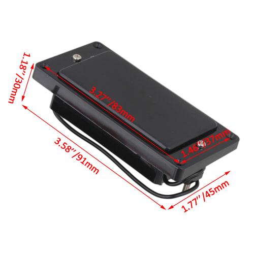 Yibuy Black Double Coil Sealed Humbucker Pickup Set for Electric Guitar