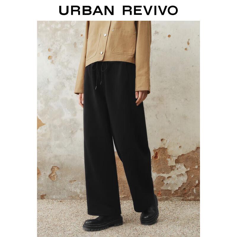 

UR Women s Casual Solid Drawstring Straight-Leg Pants XS