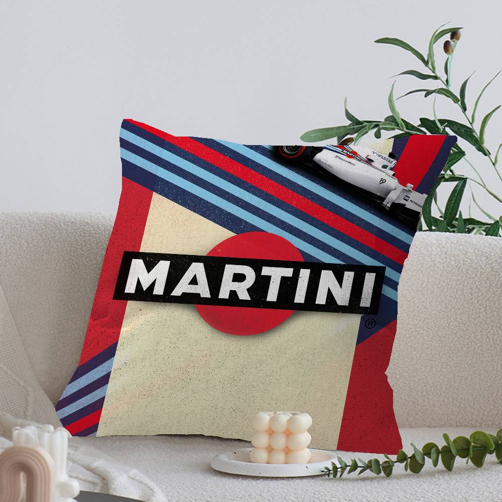 Classic Cocktail M-Martini Racing Personalized Pillow Cover Kids Bedroom Wild Party Decor Pillowcase Kid Birthday Shower Gift