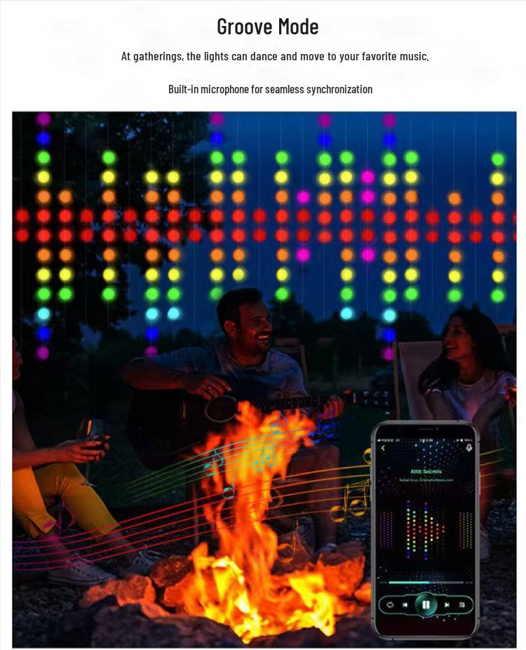 Smart RGB Dreamcolor Curtain Lights: Indoor Atmospheric Copper Wire LED String
