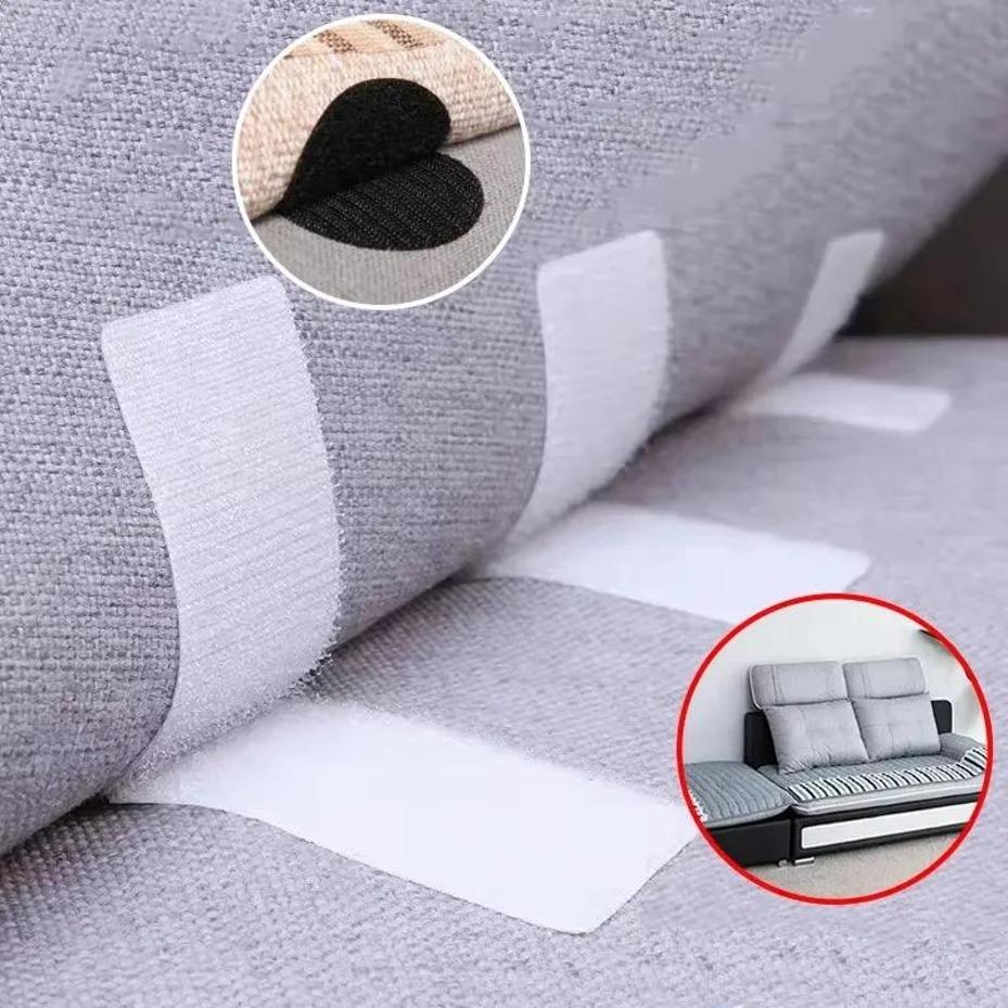 10 Pcs Strong Self Adhesive Fastener Nylon Hook Dots Stickers Round Square Tape Bed Sheet Sofa Mat Carpet Anti Slip Fixed Patch