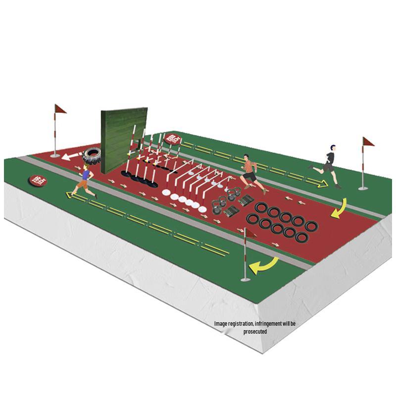9281 New Outline 400m Combined Obstacle Training Equipment