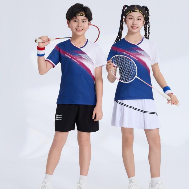 Quick-Dry Ice Silk Sport Jersey Badminton Tennis Volleyball Ping Pong Unisex Adult Kids Athletic Wear Custom Print