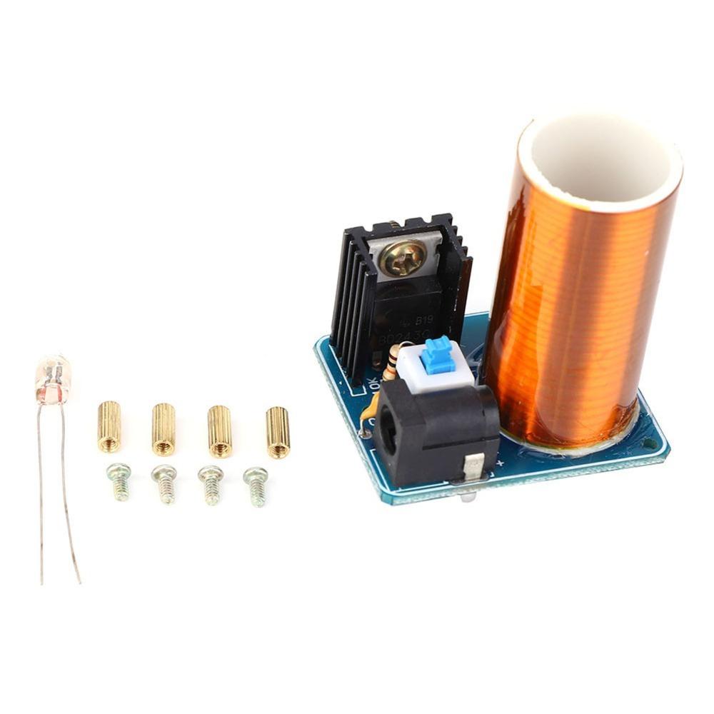 DC12V Mini Coil High Voltage LED Spark Module Electronic DIY Kit  Soldering Practice