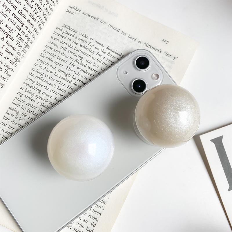 Wind Crystal Ball Large Pearl Glitter Mobile Phone Airbag Bracket Retractable Back Sticker Air Cushion Support Niche