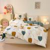 Pure cotton thickened and ground four-piece set of bedding, three-piece set of quilt cover for college students, bed sheets for mothers and babies in