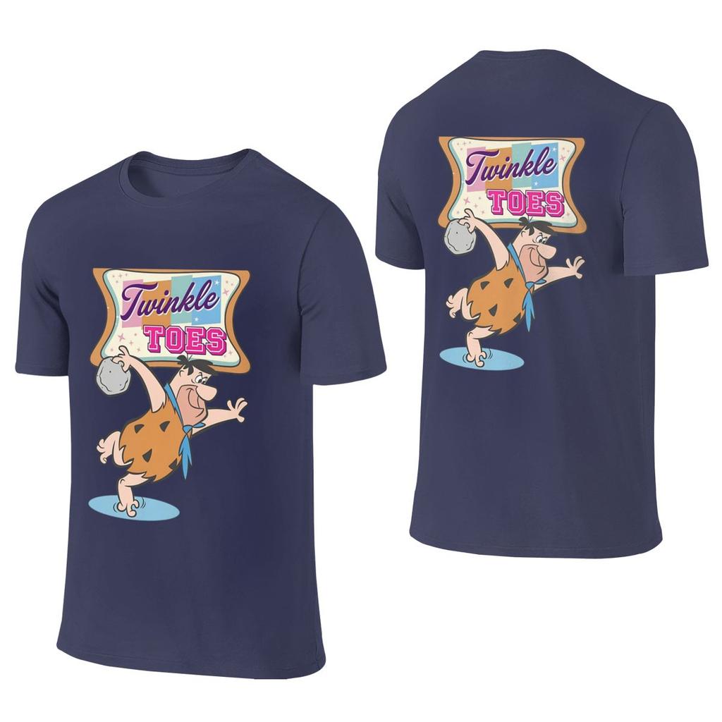 Retro Bowling Star Twinkle Toes Full Of Cotton Feeling Reversible Tshirt Korean Style Salt Style Quickdrying Unisexs Tshirts
