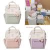 Forest Fairy Princess Nylon Backpack Lightweight Waterproof Trendy Student Bag For Girls