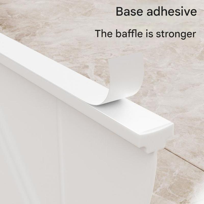 Set Of Two High Quality Rubber Shower Water Guards Maintain Your Bathroom Area Dry And Safe