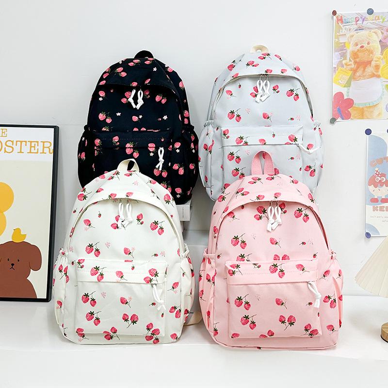 New large-capacity schoolbag cartoon cute primary and secondary school girls backpack casual large-capacity wear-resistant backpack