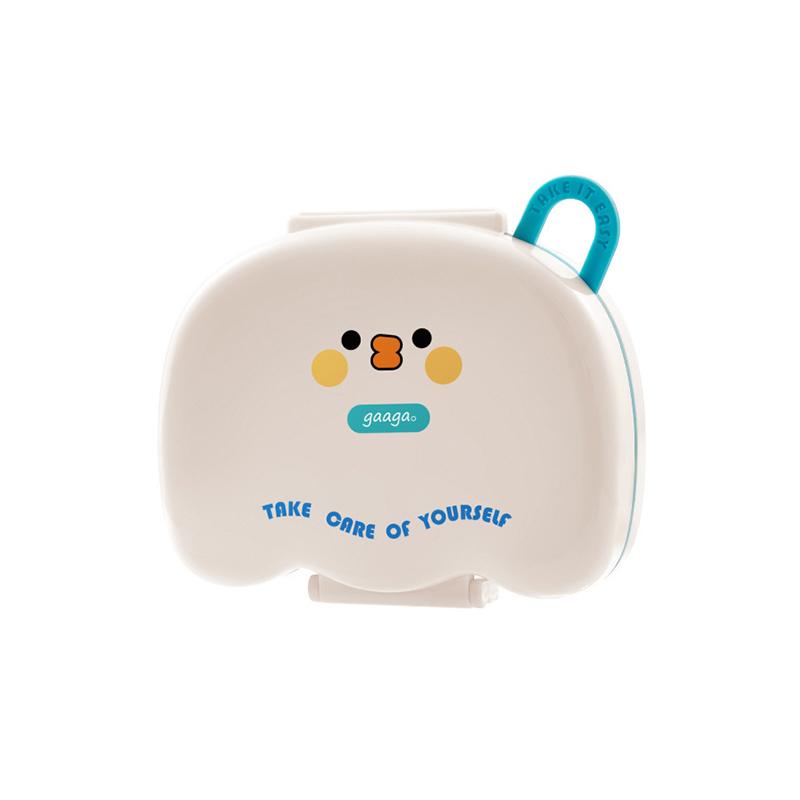 

7-Day Portable Cartoon Pill Organizer Compact Medication Divider Box With Individual Compartments For Daily Use