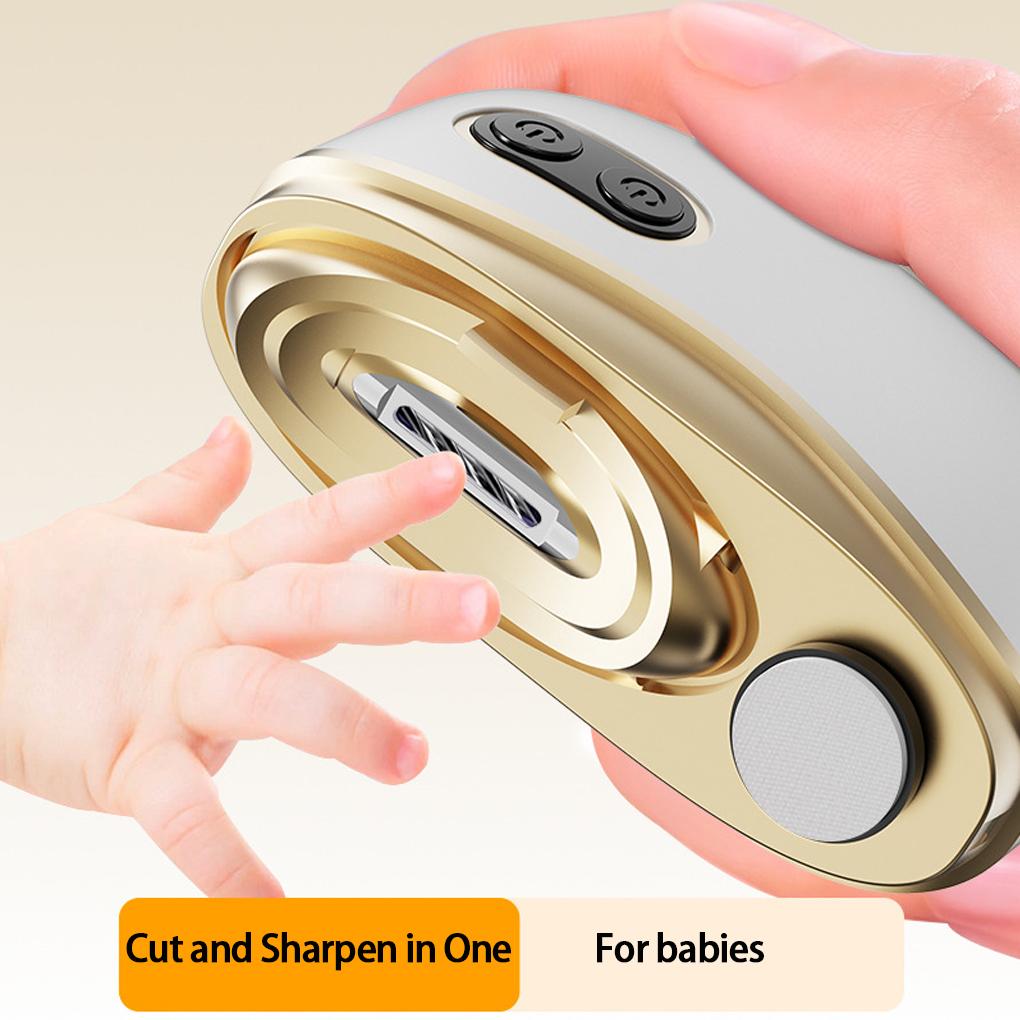 ABS Electric Nail Trimmer With Integrated Grinding Function Automatic Nail Clippers Manicure