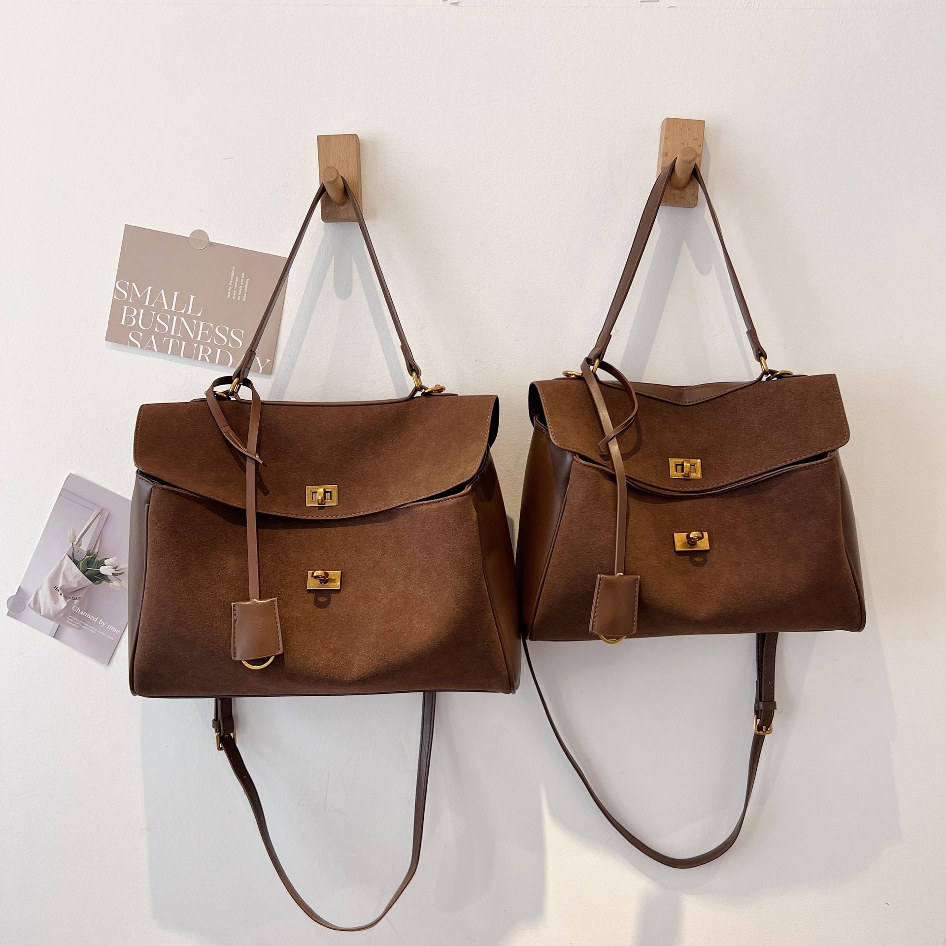 

Ретро сумка женская новая модная универсальная сумка через плечо модная сумка для работы large коричневый