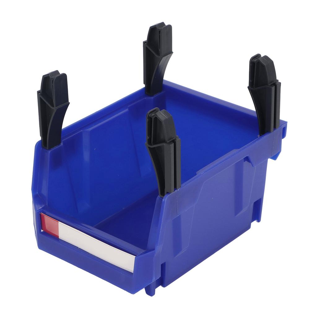 Teilelagerregal Wandmontiert Stapelbar Werkzeugkasten für die Werkstatt Schraubenorganisator Verdickt Schräge Öffnung Kombinationstyp Blau