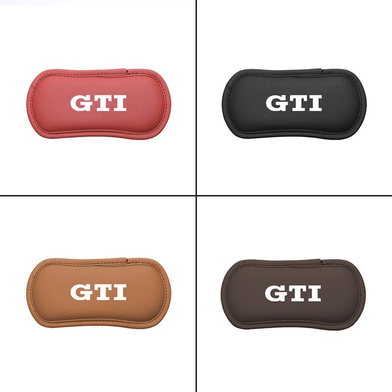 SLZPW1 Car Interior Leg Cushion Knee Pad Leather Soft Mats Accessories For VW Atlas Jetta Touareg Variant Golf Polo GTI Taos Nivus CC