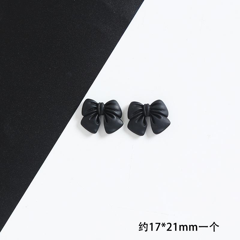 Simulation Bow Resin Accessories,10pcs Frosted Bow Tie DIY Handmade Mobile Phone Case Accessories,Material Package Accessories.