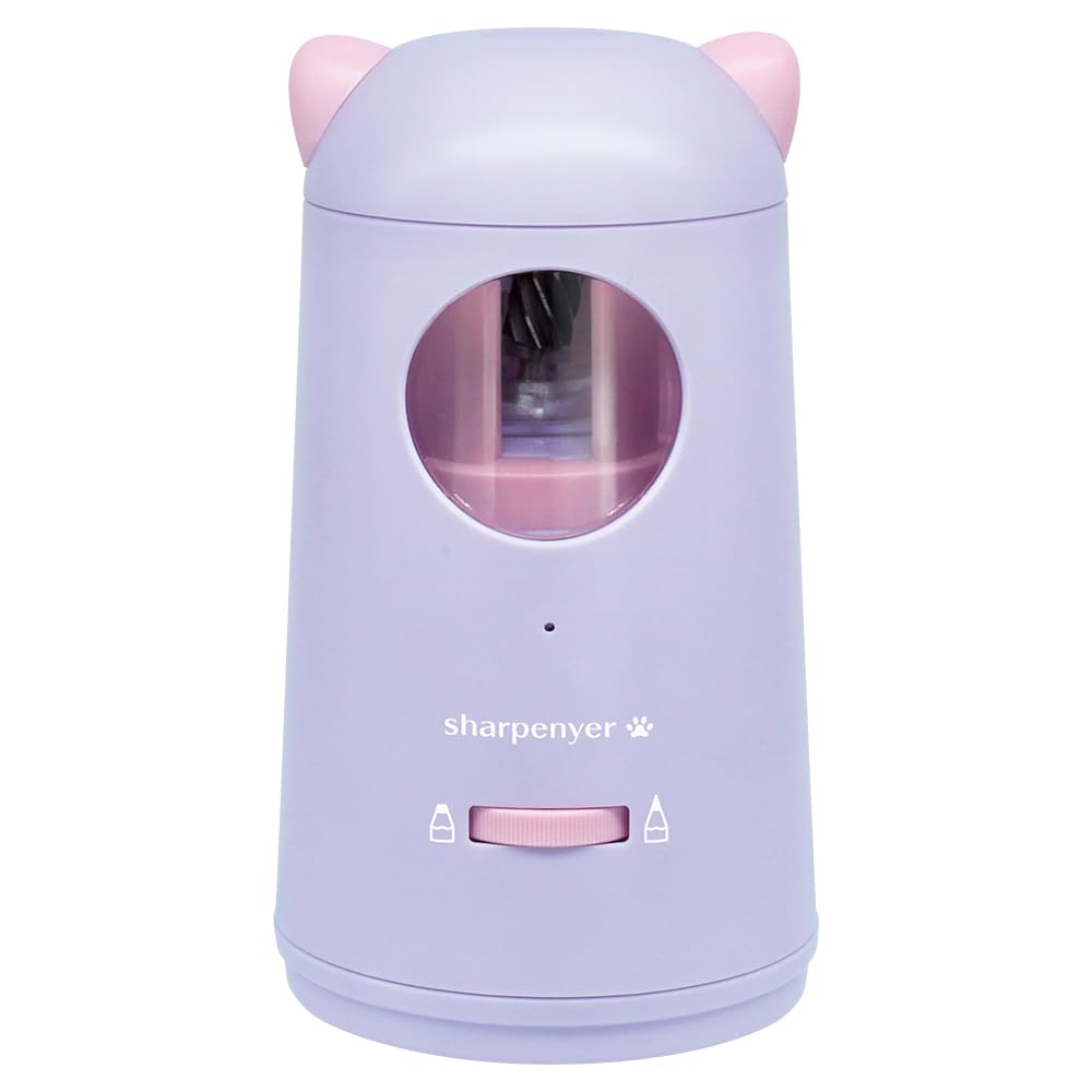 Devica Electric Pencil Sharp 043747 Sharpener, Meow, Blue, Rechargeable,
