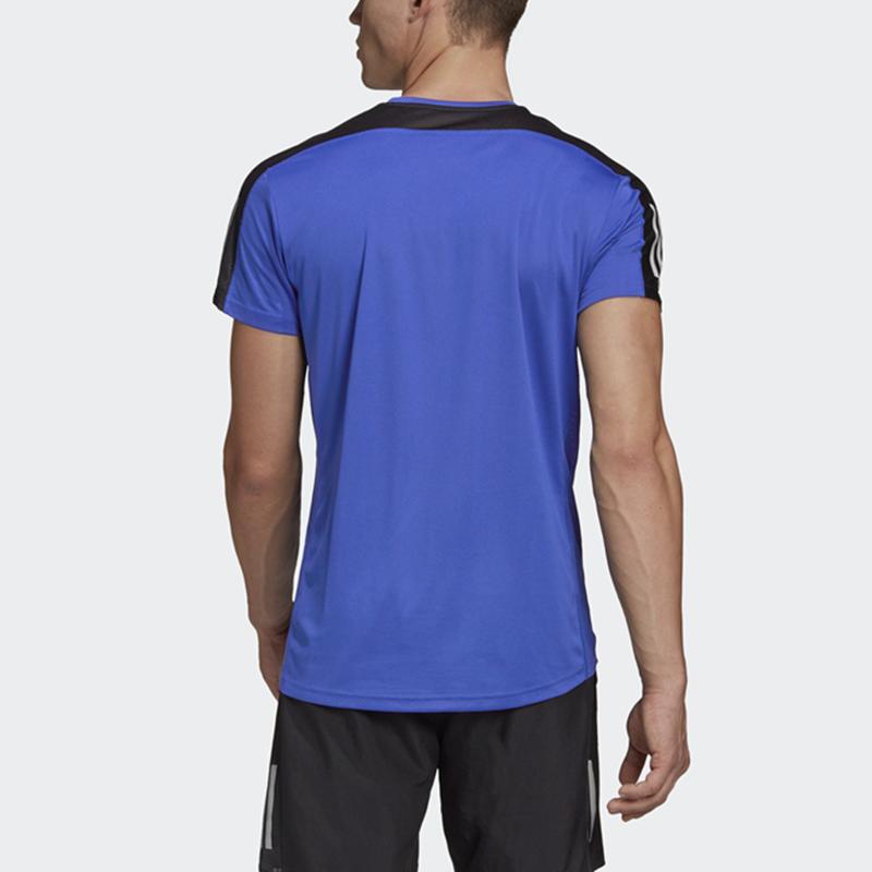 Adidas Own The Run Tee Sports Running Short Sleeve T-Shirt Men Tops Royal-Blue FT1431