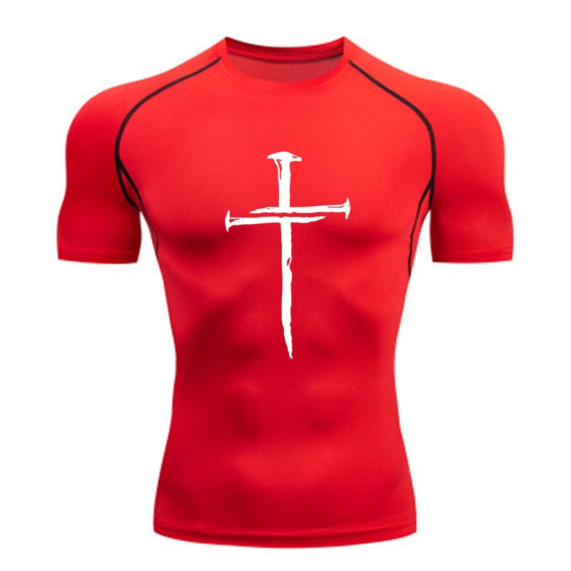 Gym T Shirt Men Bodybuilding Quick-drying Fitness Compression Shirt Running Workout Man Sports First Layer Sportswear