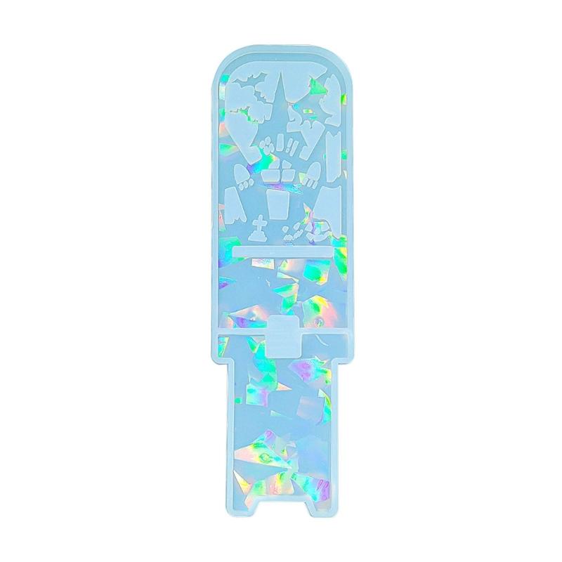 

Witch Castle Shaped Silicone Phone Stand Moulds Phone Holder Mold Silicone Material for Bedside Table and Dining Table чистий