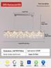 Luxurious French Crystal Ceiling Lamp - High-End Stainless Steel Round Fixture for Living Room or Master Bedroom.