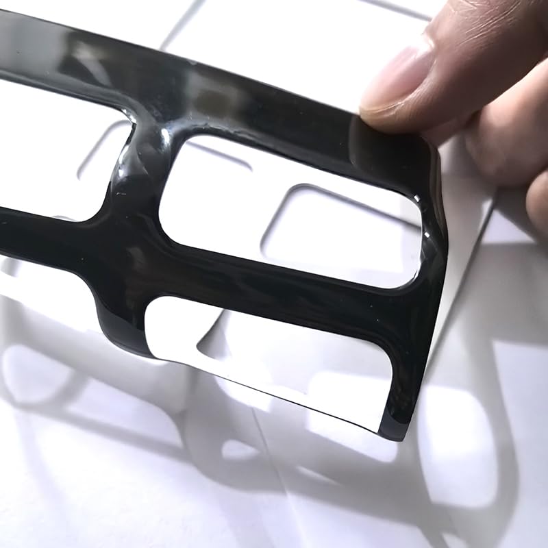 Yellow Car Console Air Conditioner Switch Panel Trim Cover Sticker for Center Console Auxiliary